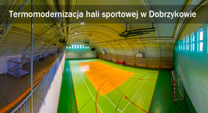 Termomodernizacja hali sportowej w Dobrzykowie 