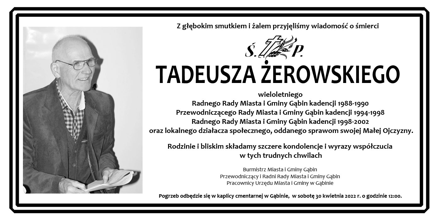 nekrolog tadeusz zerowski 1400x700