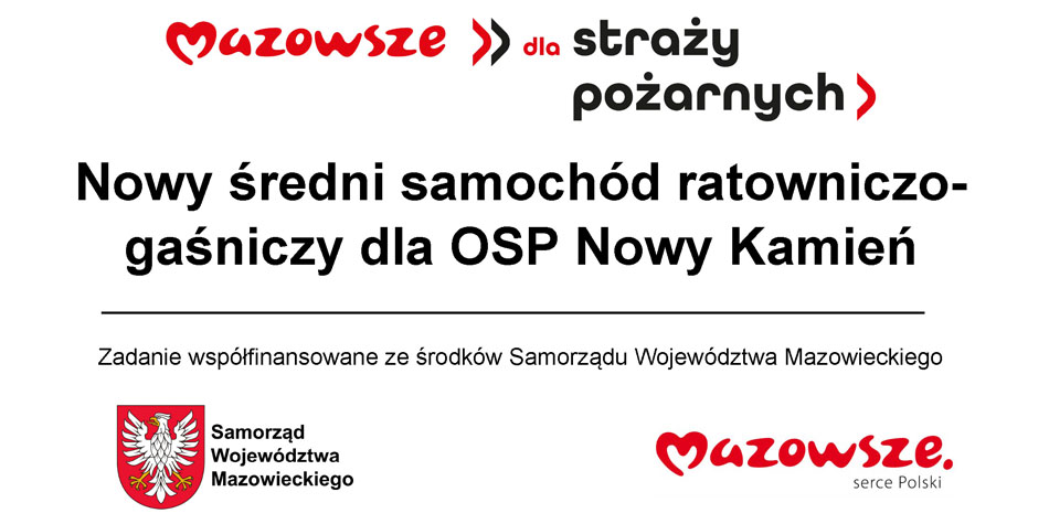 Nowy średni samochód ratowniczo-gaśniczy dla OSP Nowy Kamień [OSP – edycja 2025]