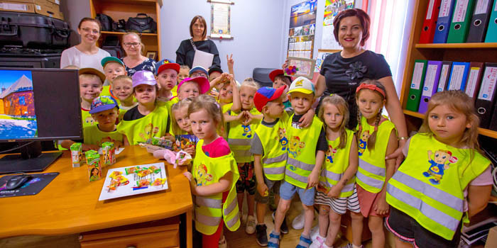 Wizyta Przedszkolaków w Urzędzie Miasta i Gminy w Gąbinie