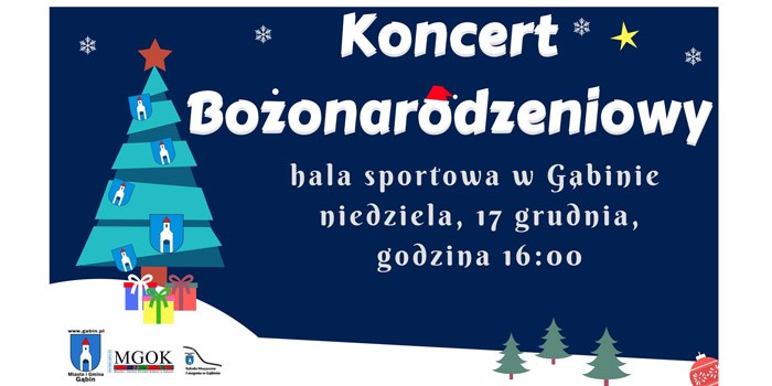Zaproszenie na Koncert Bożonarodzeniowy - Gąbin 2017