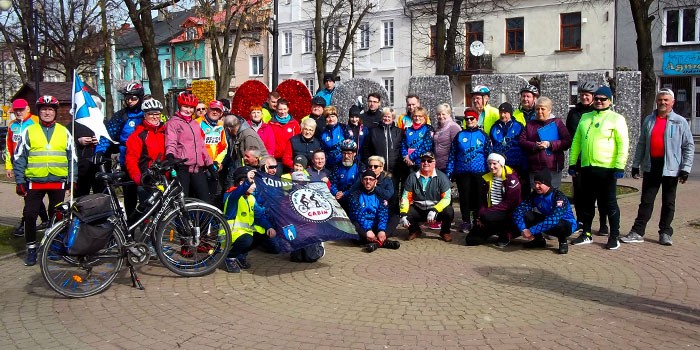 MUKS Tandem Gąbin zorganizował rajd rowerowy "w poszukiwaniu wiosny"