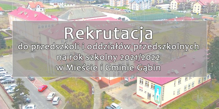Rekrutacja do przedszkoli i oddziałów przedszkolnych na rok szkolny 2021/2022