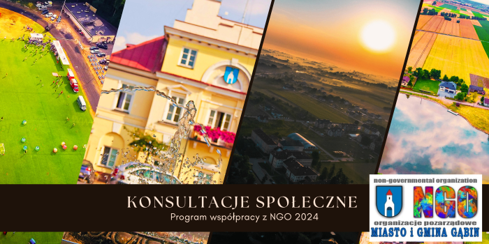 Programu współpracy Miasta i Gminy Gąbin z NGO na 2024 rok - KONSULTACJE