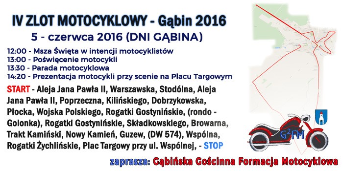 IV Zlot Motocyklowy - Gąbin 2016