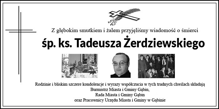 Żegnamy śp. Ks. Tadeusza Żerdziewskiego
